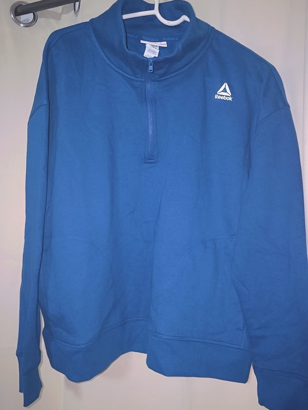 Reebok Men’s Royal Blue Half-Zip Sweater